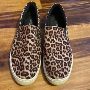 Cheetah slip on shoes